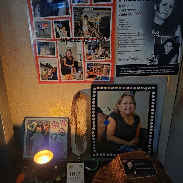 A light lit in memory of Lisa Marie Young